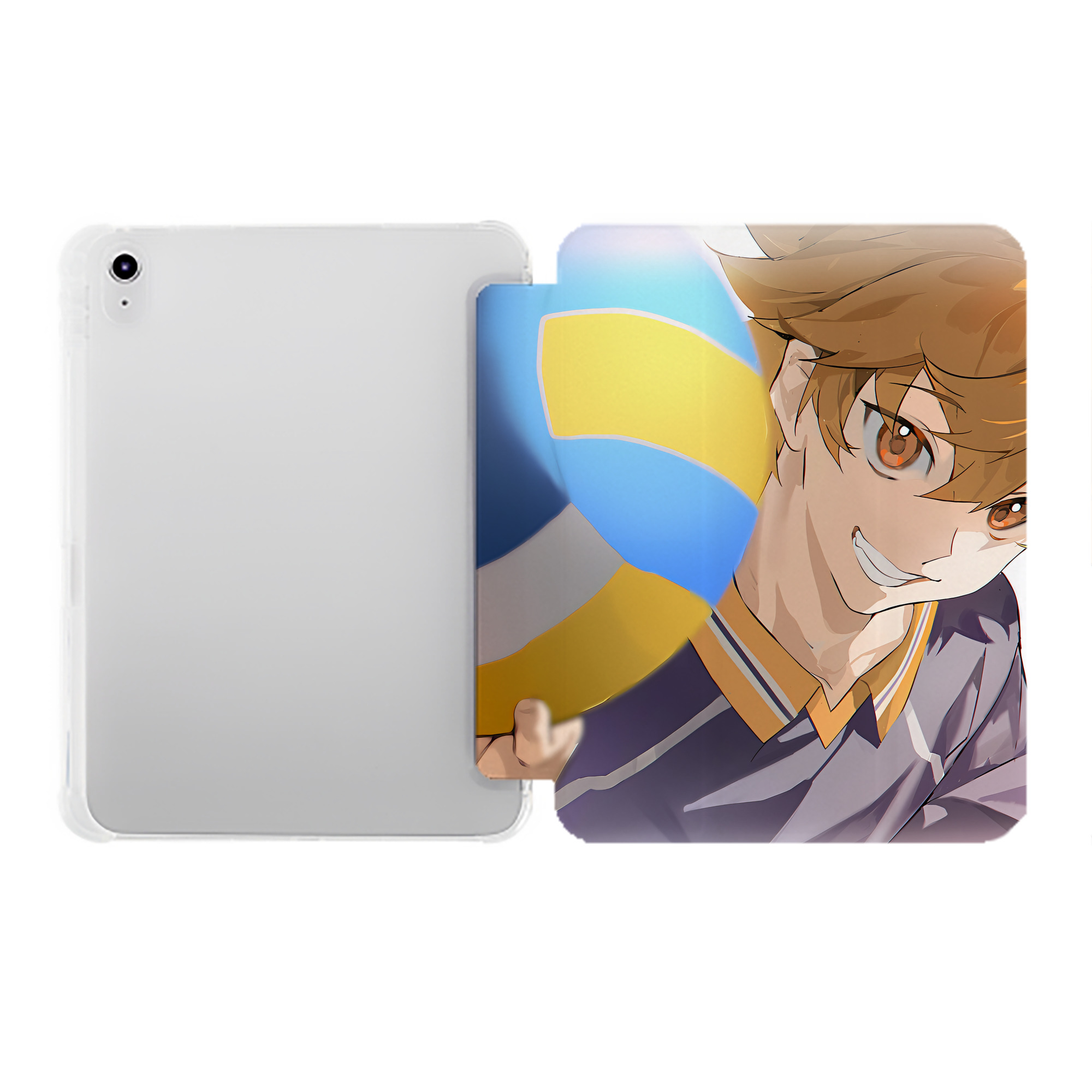 （画像用） ハイキュー!! Haikyu!! IPad ケース ペン収納付き 三つ折りスタンド PUレザー×シリコン 対応機種9.5/10.5/10.9インチ